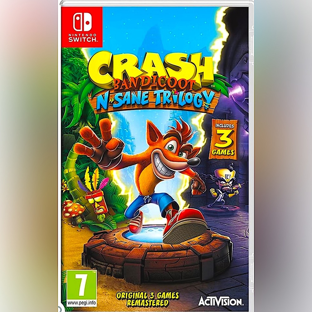 Nintendo Switch Game: Crash Bandicoot N-Sane Trilogy (includes 3 games)